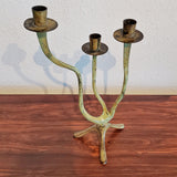 1950s BIOMORPHIC METAL CANDELABRA