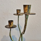 1950s BIOMORPHIC METAL CANDELABRA