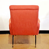1950s ITALIAN LOUNGE CHAIR IN THE STYLE OF MARCO ZANUSO