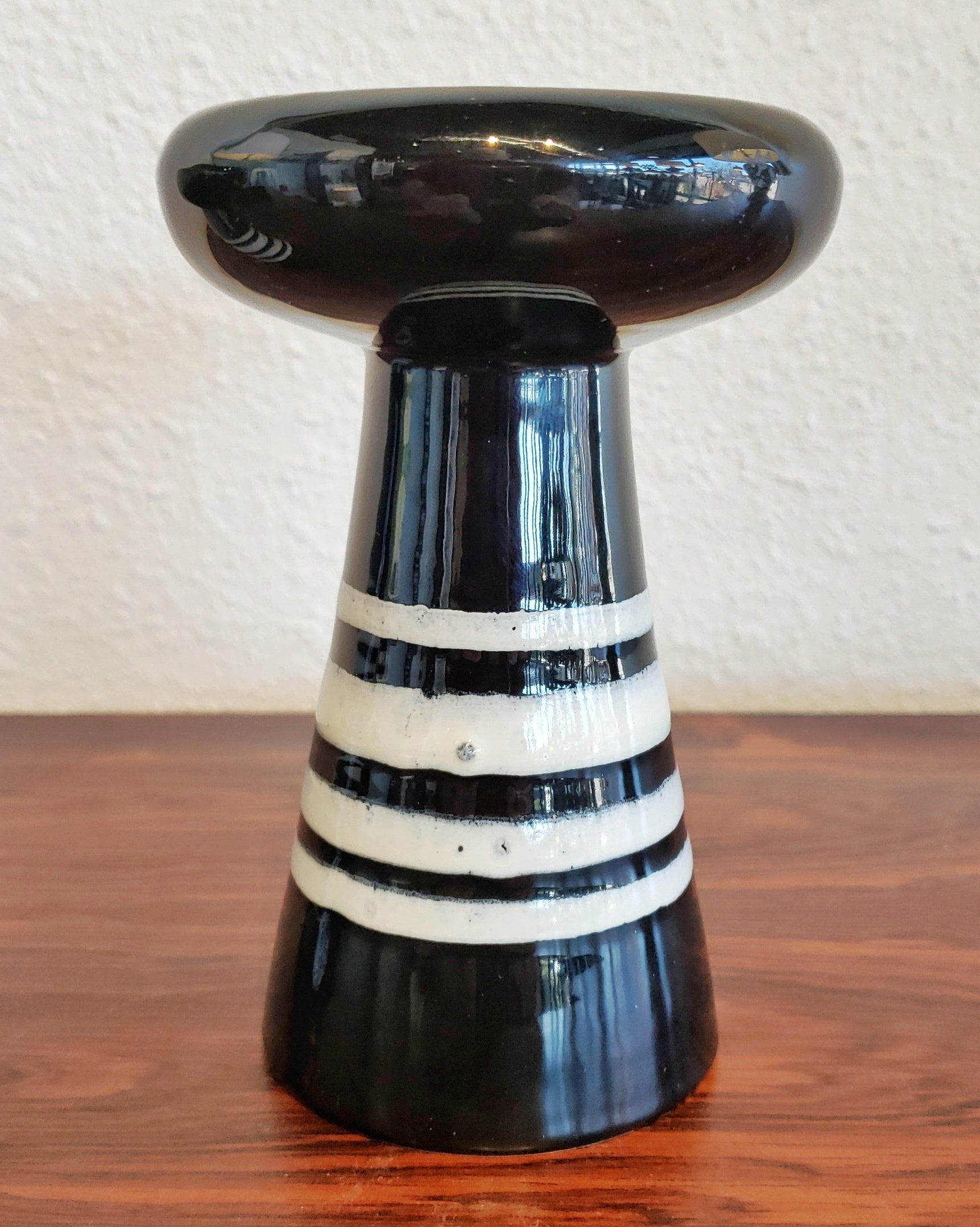 ALDO LONDI CANDLESTICKS AND ASHTRAY FOR BITOSSI CERAMICHE