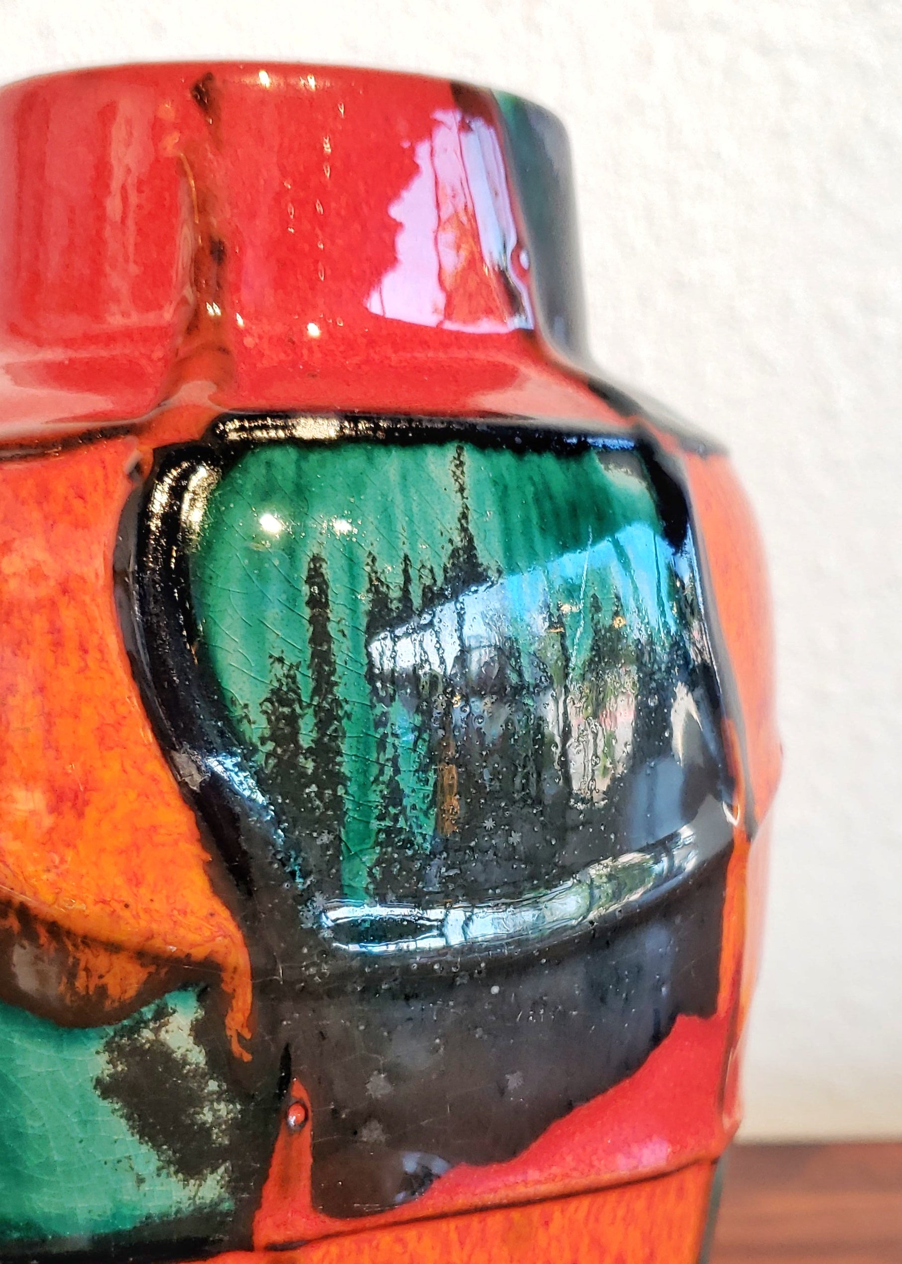 SCHEURICH KERAMIK ‘HARLEKIN’ VASE Nr. 549/21