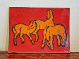 BAY KERAMIK ‘PFERDE’ (HORSES) WALL PLATE 1967