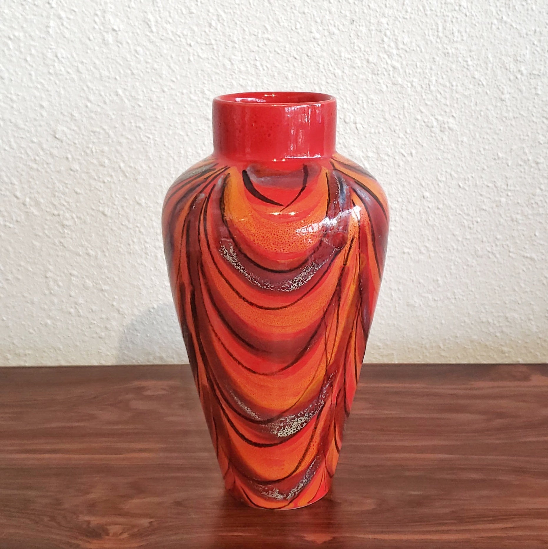 GINGER JAR VASE BY ALVINO BAGNI FOR RAYMOR (ITALY)
