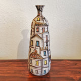 FRATELLI FANCIULLACCI ‘ROOF TOPS’ DÉCOR BOTTLE VASE (ITALY) (A)