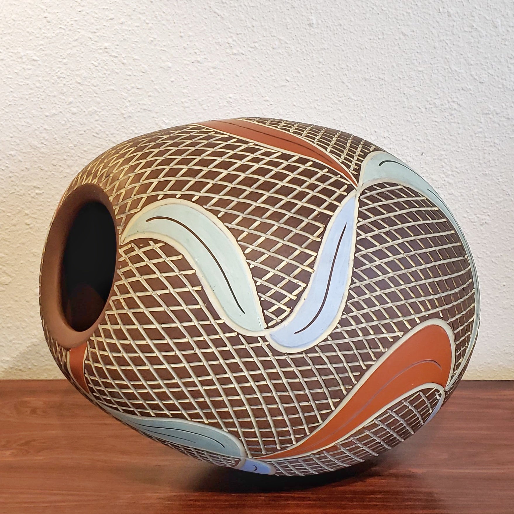 ’50s SIERSHAHN KERAMIK SGRAFFITO FLOOR VASE (36cm)