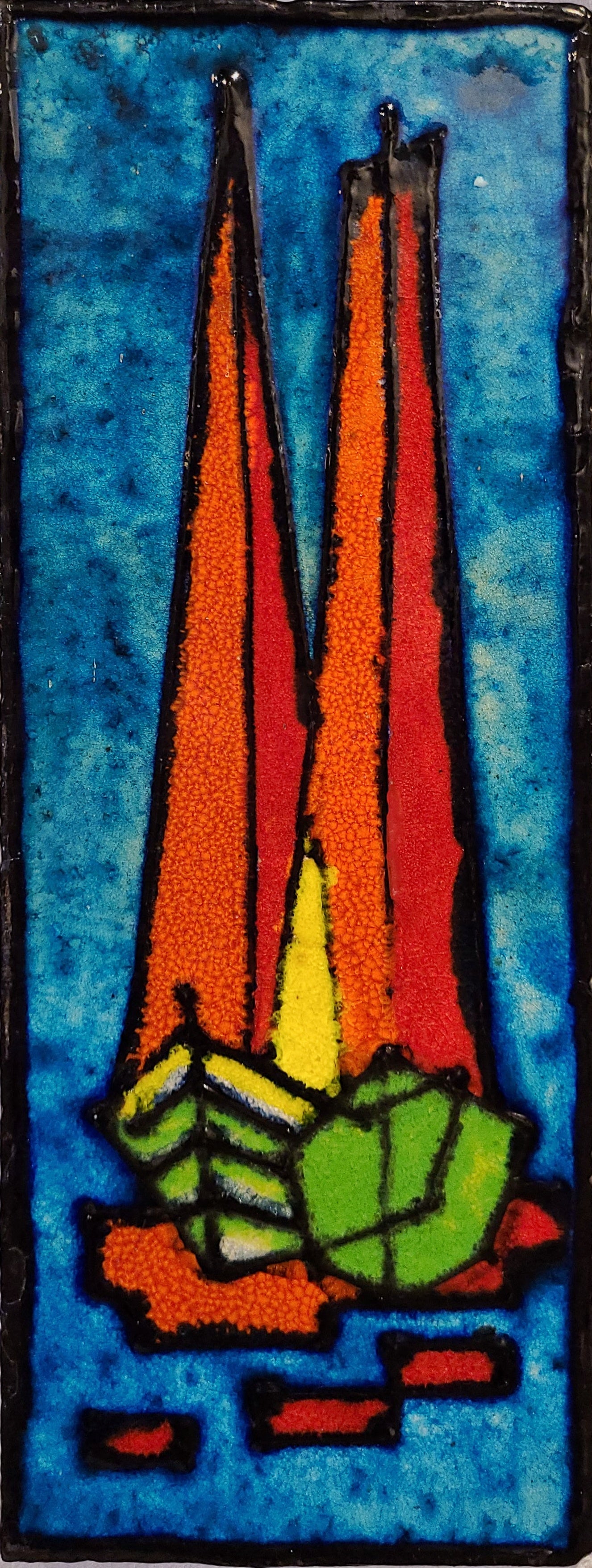 (BROKEN) RUSCHA KERAMIK ABSTRACT BOATS WALL TILE