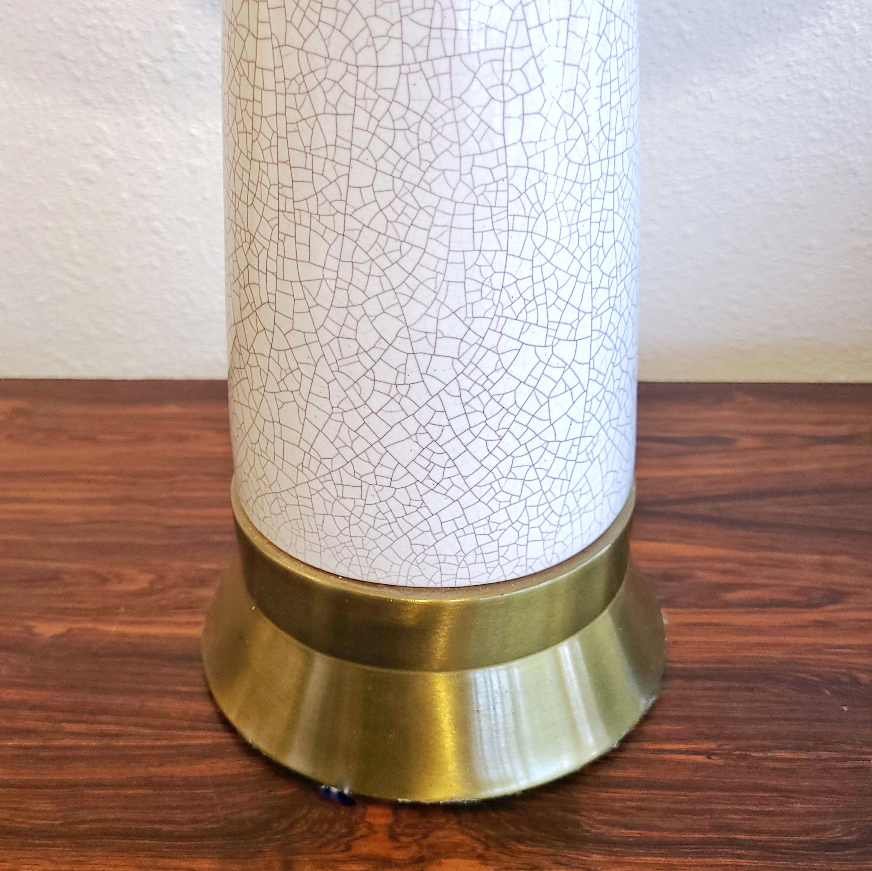 CRACKLE-GLAZE LAMPS BY PAUL LÁSZLÓ & MARIA KIPP FOR WILSHIRE HOUSE