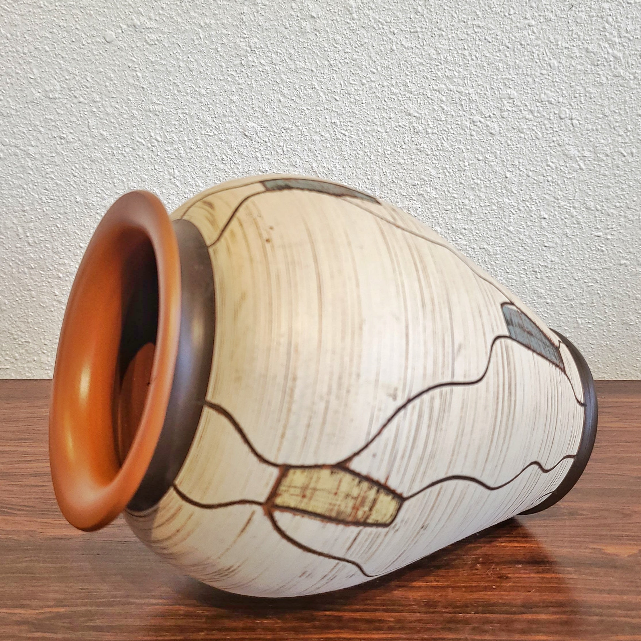 SAWA-KERAMIK ‘NAPOLI’ DÉCOR “KLINKER” VASE Nr. 207/20