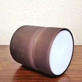1960s VISTOSI FROSTED AMETHYST AND WHITE CASED-GLASS BOX (MURANO)