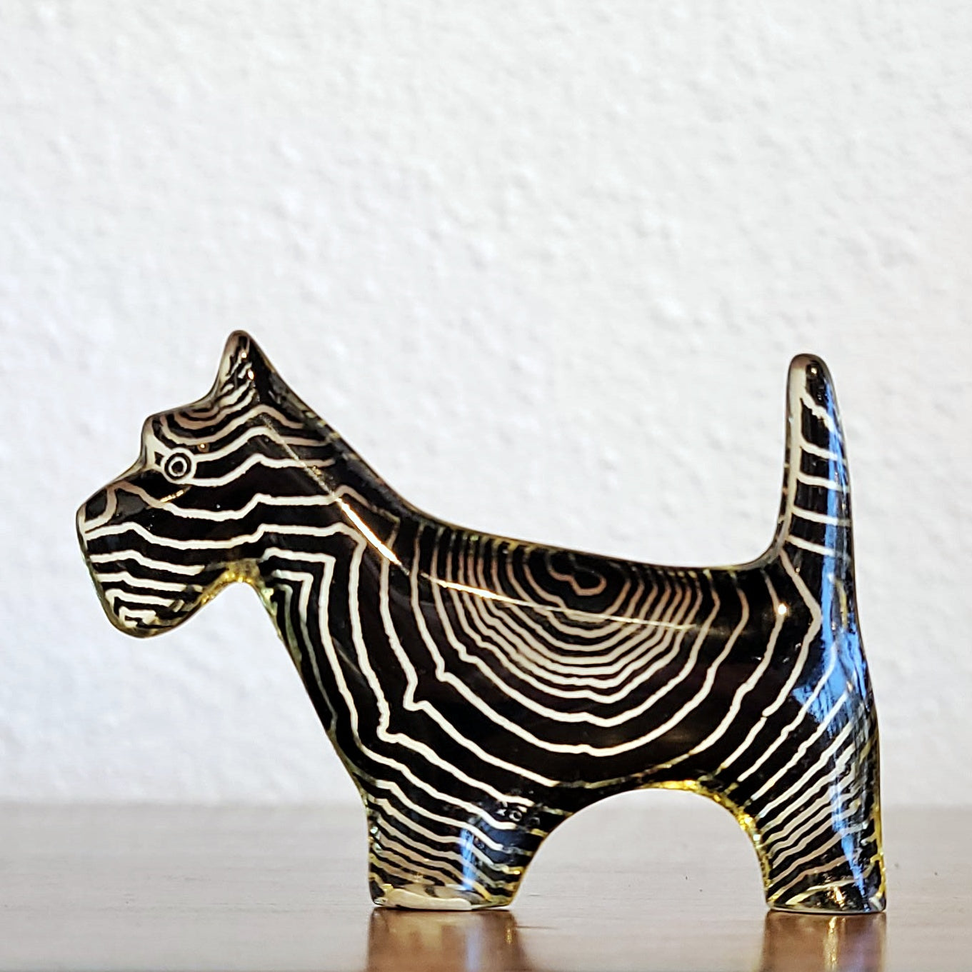 OP ART SCOTTISH TERRIER BY ABRAHAM PALATNIK FOR SILON (BRAZIL)