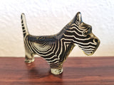 OP ART SCOTTISH TERRIER BY ABRAHAM PALATNIK FOR SILON (BRAZIL)