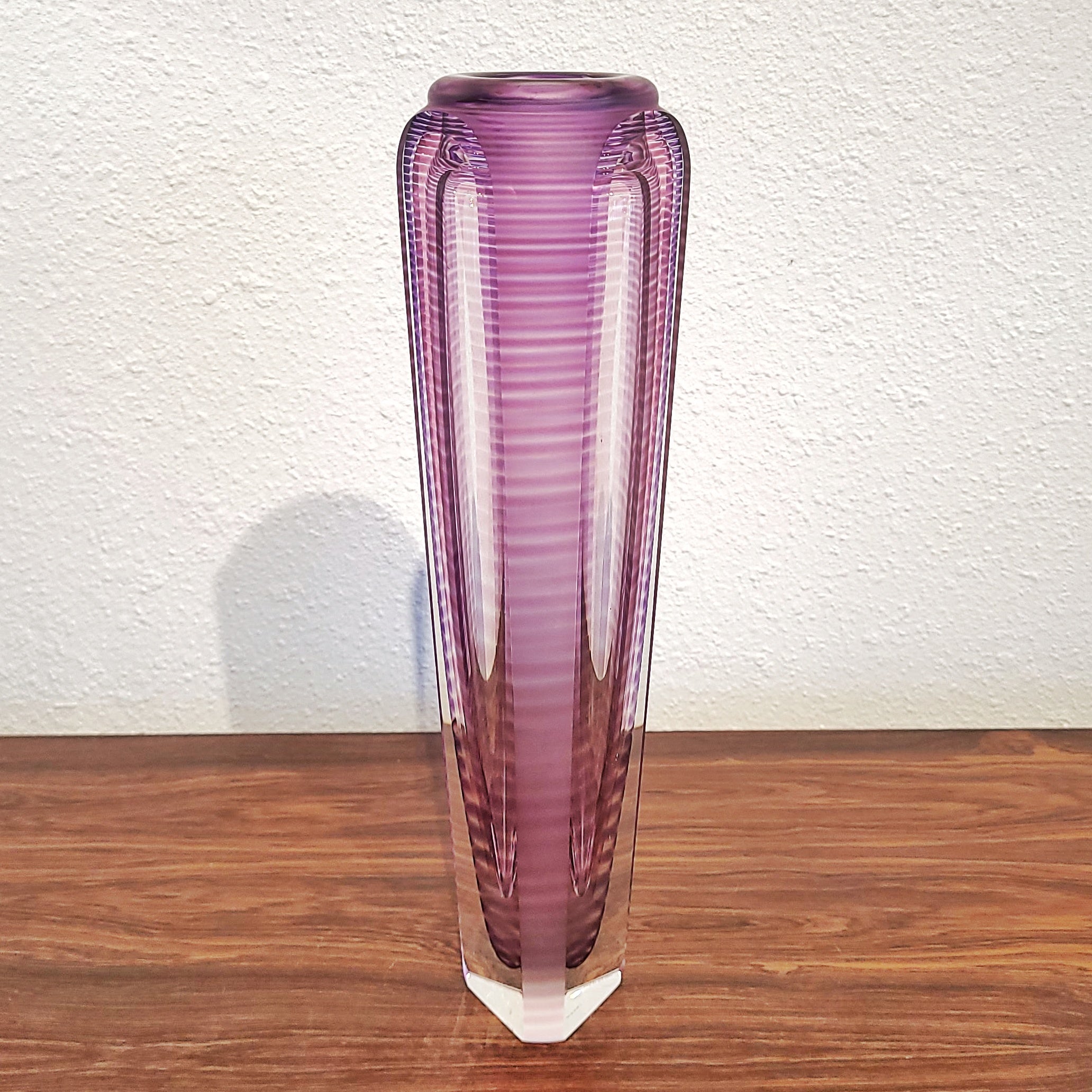 KIT KARBLER & MICHAEL DAVID CRYSTAL VASE FOR BLAKE STREET GLASS