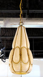 ARCHIMEDE SEGUSO (ATTRIB.) CAGED MURANO GLASS LIGHT FIXTURES (PAIR)
