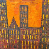 RIVERFRONT CITYSCAPE BY CHRISTINE BARTH (1960s)