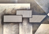 CLEAN-EDGE GEOMETRIC ABSTRACT SIGNED “MARX” (1980s)
