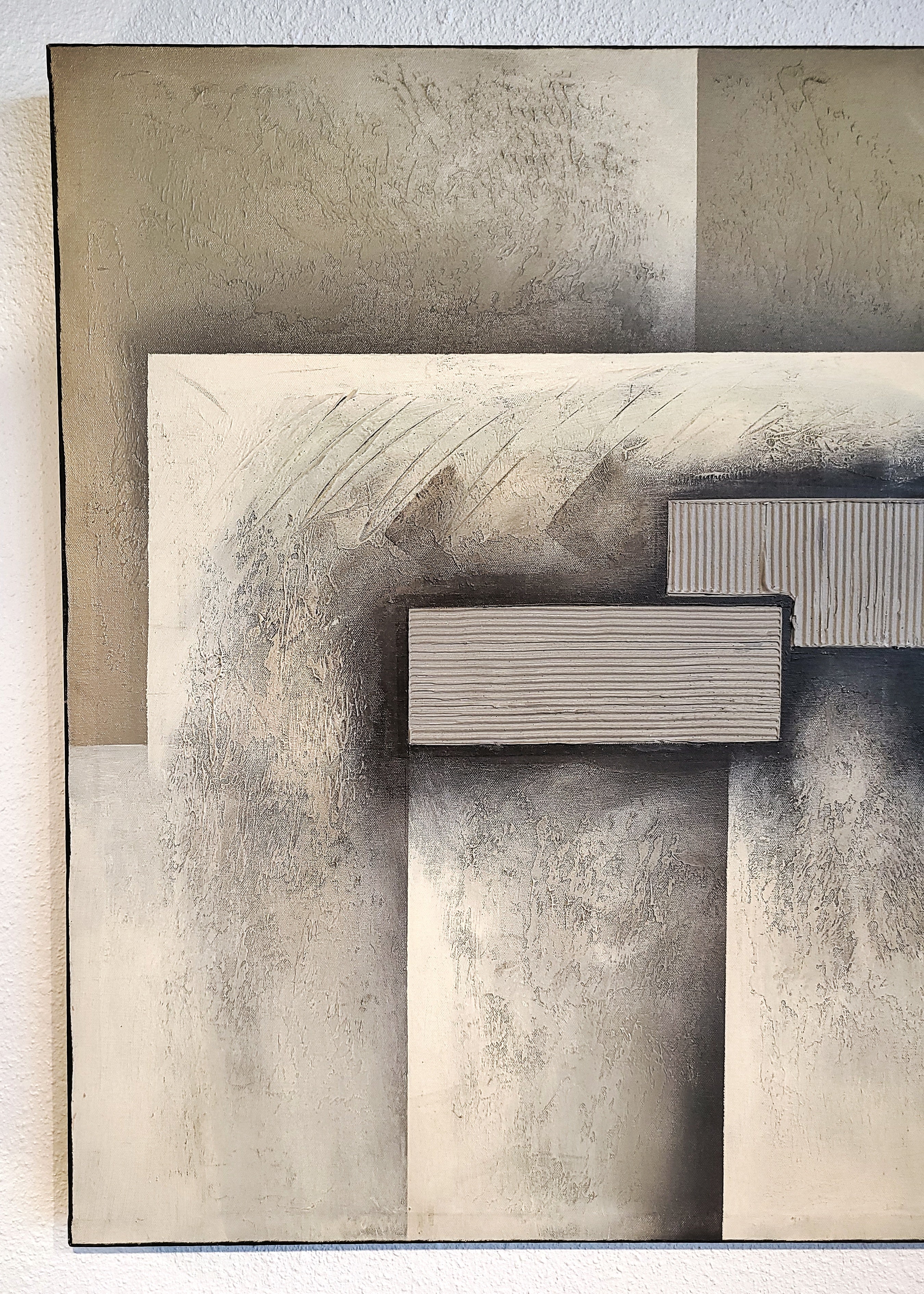 CLEAN-EDGE GEOMETRIC ABSTRACT SIGNED “MARX” (1980s)