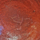 CHINESE EARTHENWARE CENTERPIECE BOWL WITH OXBLOOD GLAZE (13.25")