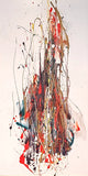 ‘GOLDEN FIRE’ POLYMER ON PANEL BY GEORGE RASSMAN (1968)