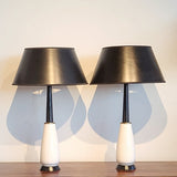 ’50s ÜBELACKER KERAMIK BLACK AND WHITE TABLE LAMPS 2016/25