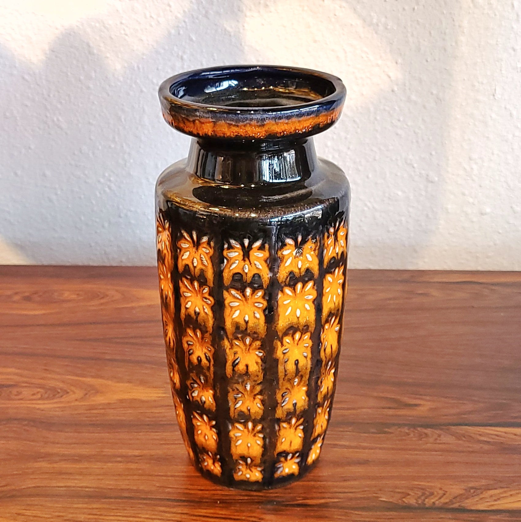 SCHEURICH KERAMIK ‘PRISMA’ DÉCOR VASE Nr. 261/22