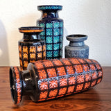 SCHEURICH KERAMIK ‘PRISMA’ DÉCOR VASE Nr. 261/22
