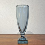 CRYSTAL ART DECO PEDESTAL VASE BY ELIS BERGH FOR KOSTA (1930s)