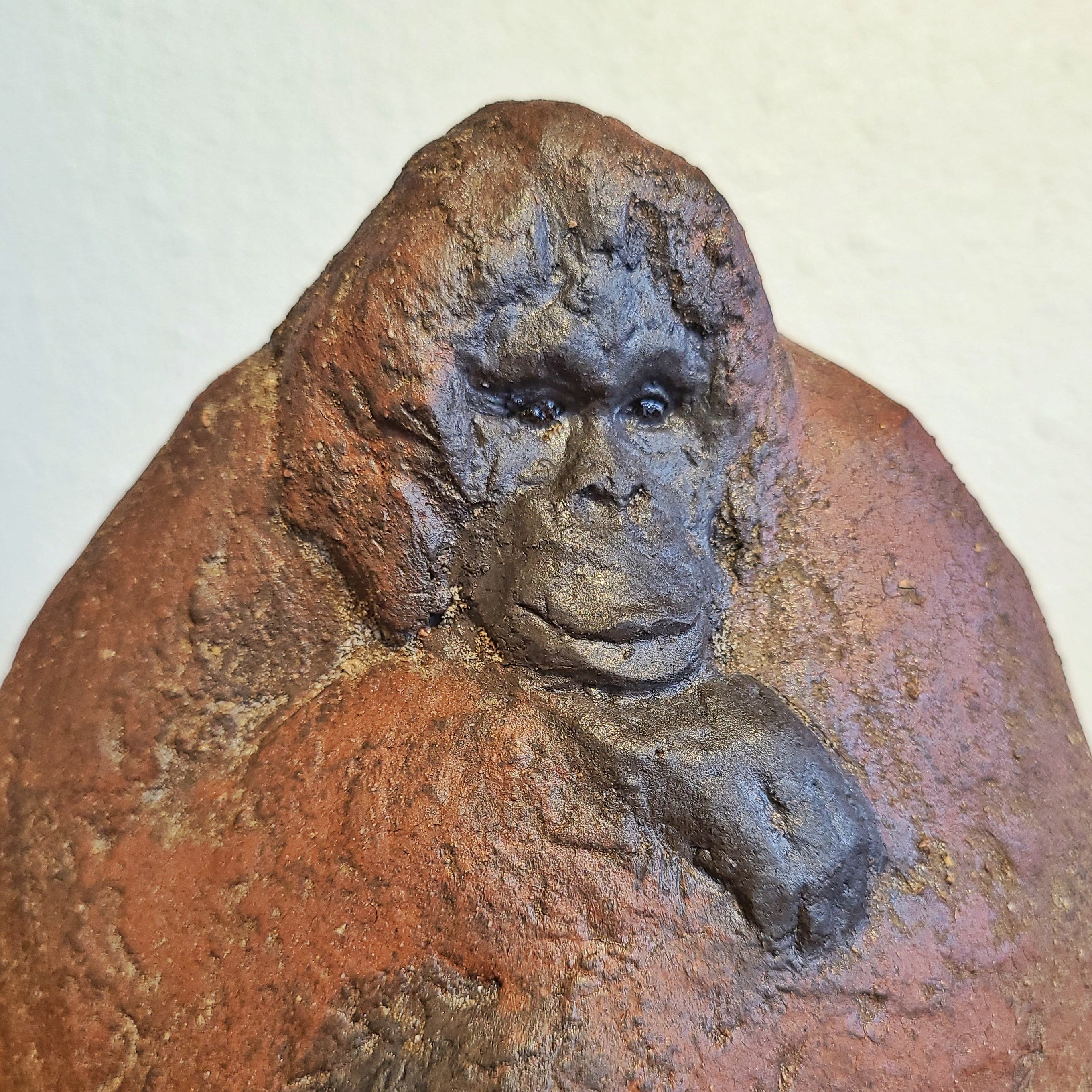 GERMAN STUDIO POTTERY GORILLA SCULPTURE