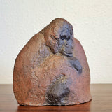 GERMAN STUDIO POTTERY GORILLA SCULPTURE