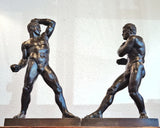EARLY 19th CENTURY GRAND TOUR BRONZES OF CREUGAS & DAMOXENOS (THE PUGULISTS) AFTER CANOVA