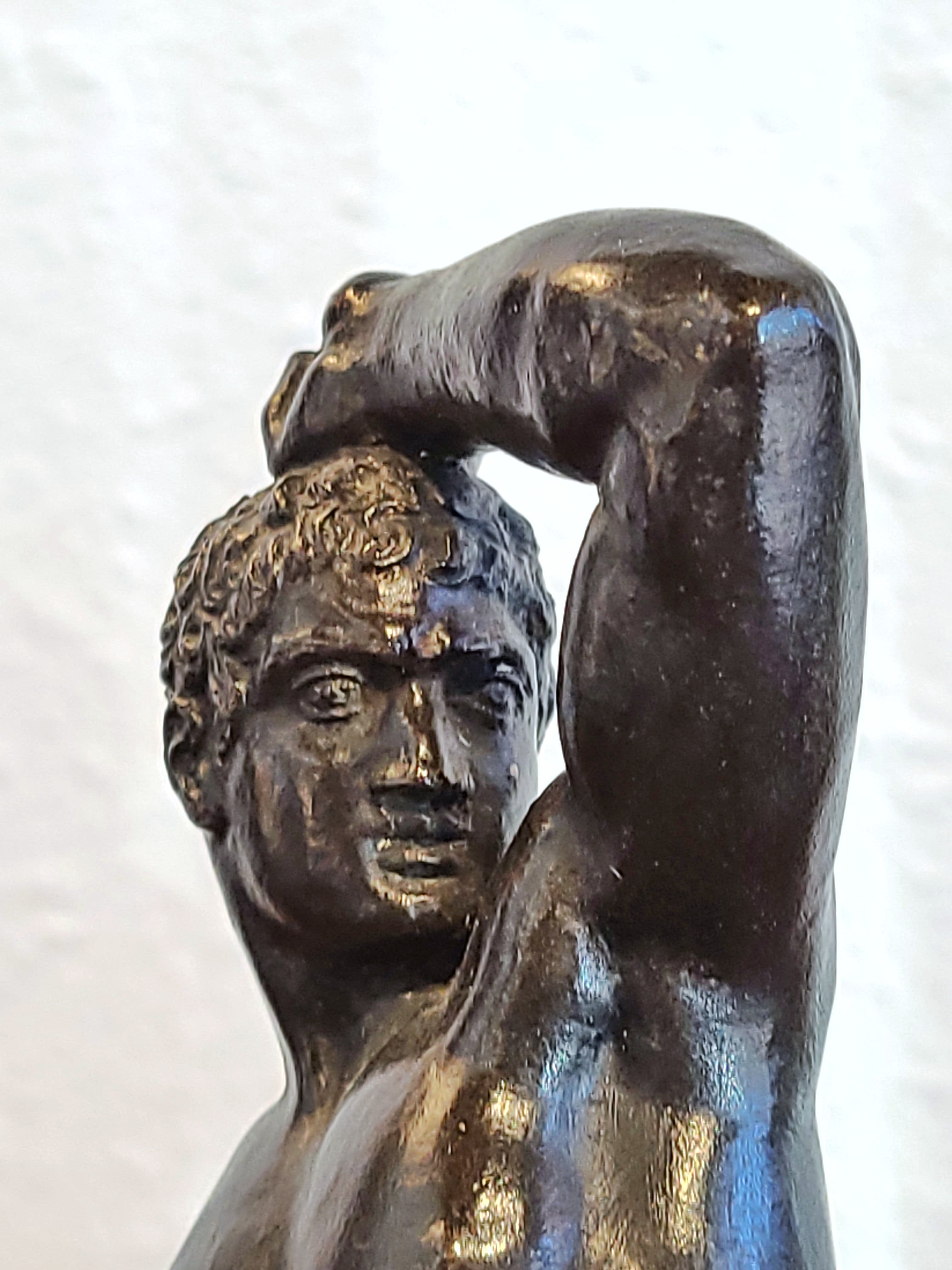 EARLY 19th CENTURY GRAND TOUR BRONZES OF CREUGAS & DAMOXENOS (THE PUGULISTS) AFTER CANOVA