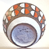 LARGE BITOSSI CERAMIC BOWL WITH SEMICIRCLES