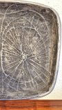 ABSTRACT SAND-CAST ALUMINUM PLATTER BY DONALD DRUMM
