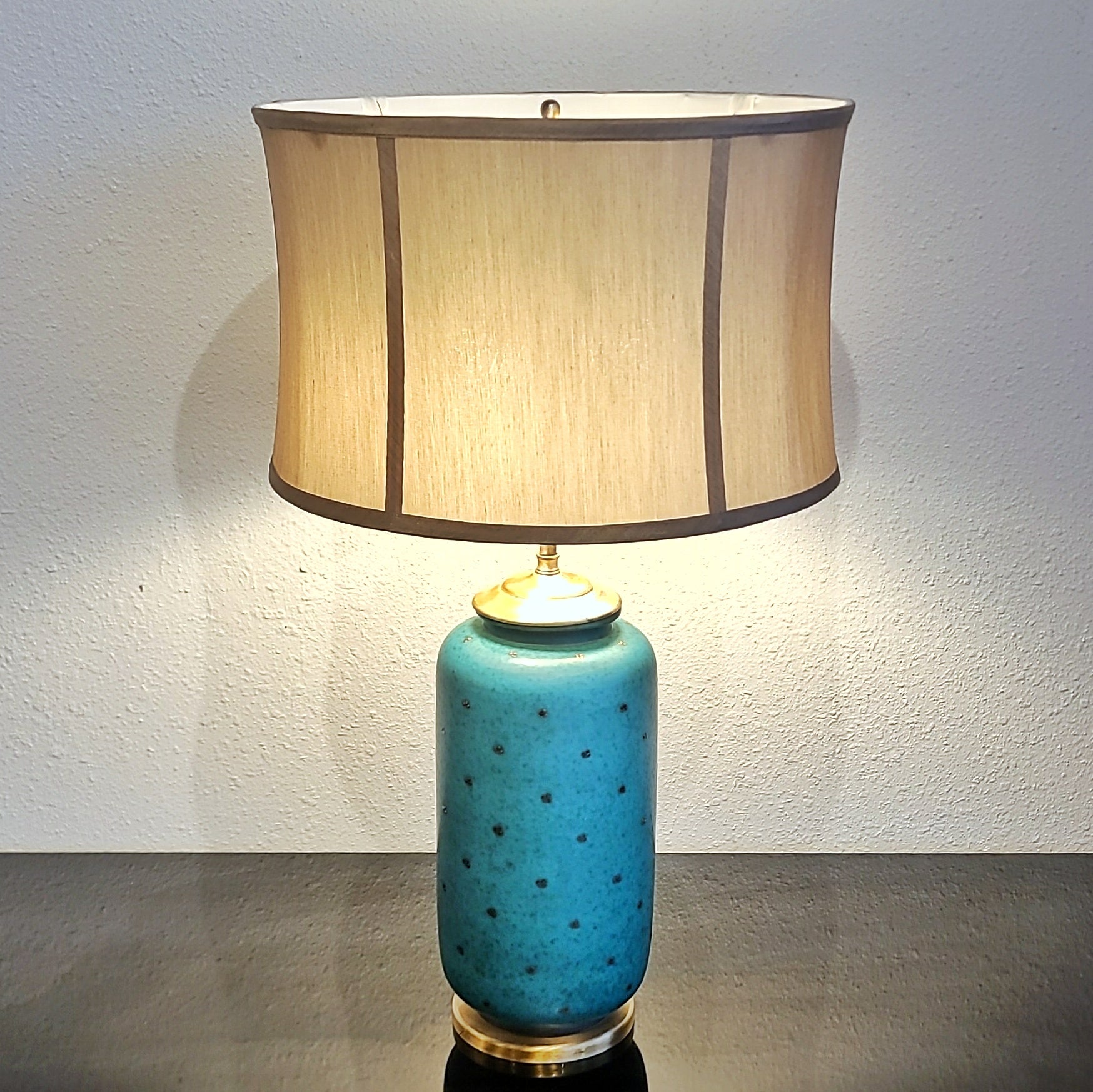 TALL ‘ARGENTA’ TABLE LAMP BY WILHELM KÅGE FOR GUSTAVSBERG (SWEDEN)