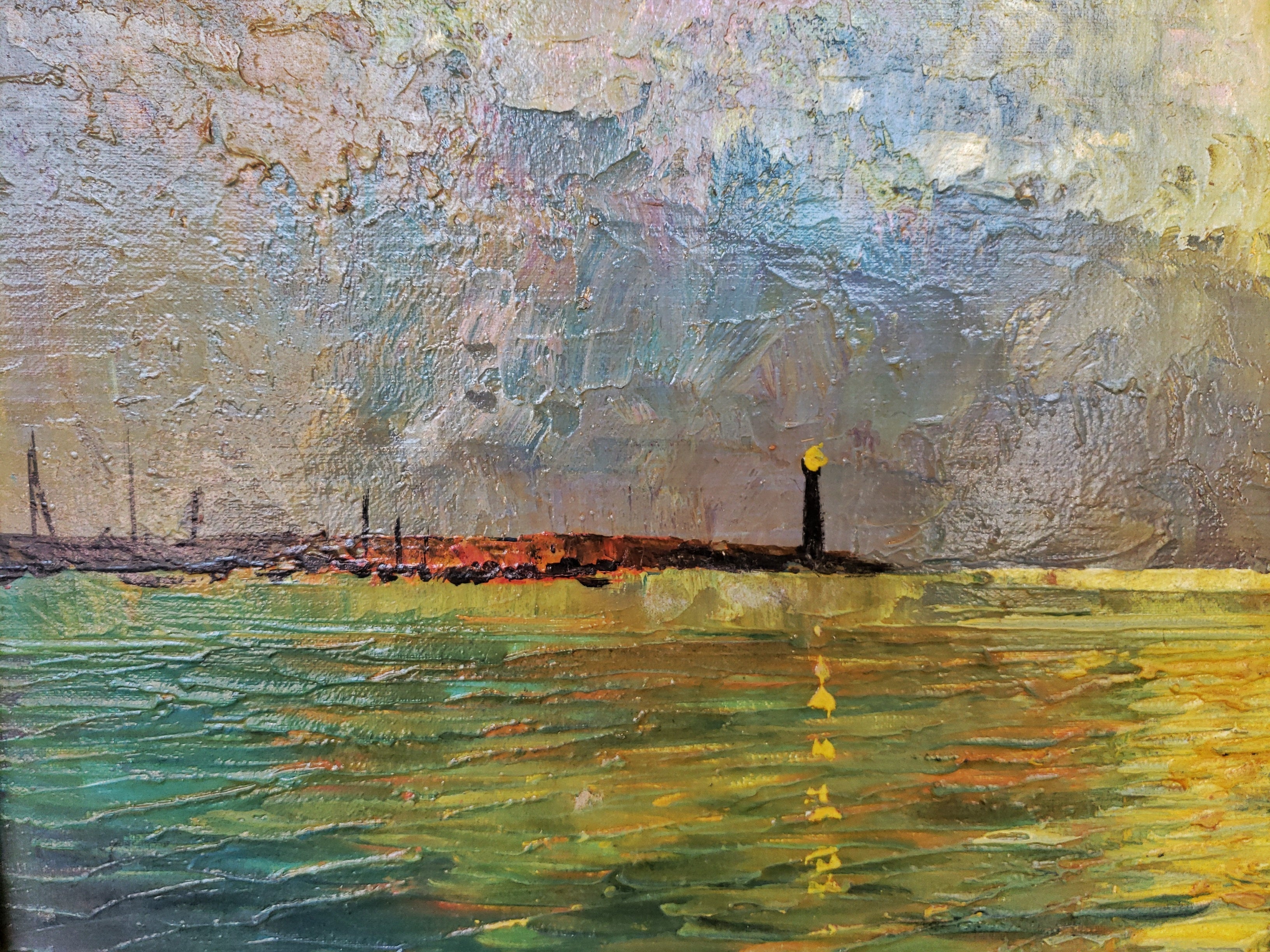 "RED SAILS" OIL ON CANVAS