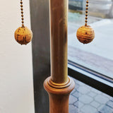 CORK AND WALNUT FLOOR LAMP