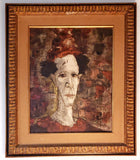 ‘PIERROT’ BY JULES DUFFART IN THE STYLE OF BUFFET (1950s)