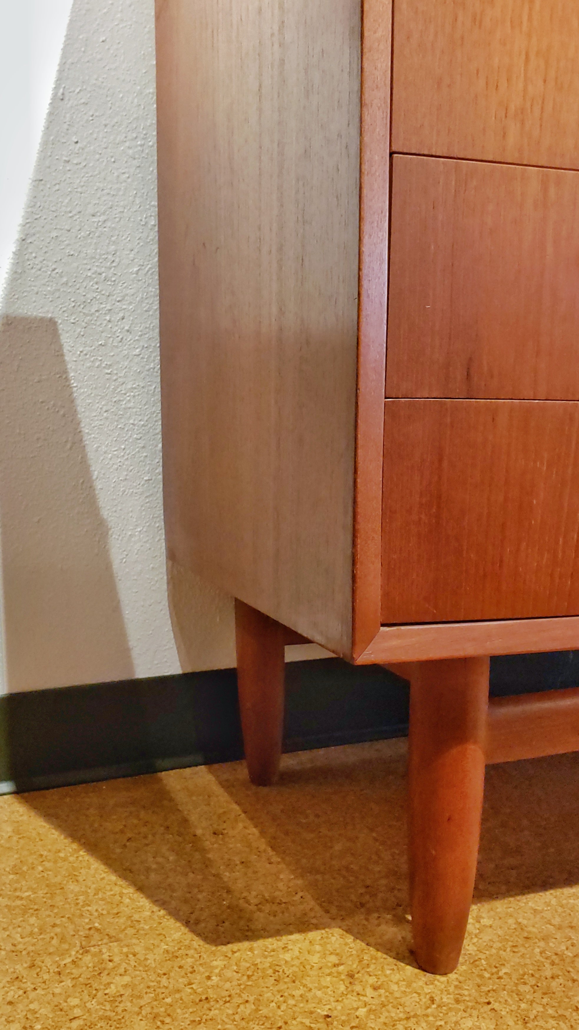 BOW-FRONT CHEST OF DRAWERS
