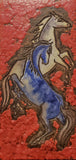 RUSCHA KERAMIK ‘SCHEUENDE PFERDE’ WALL TILE 782/3