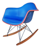UPHOLSTERED EAMES ROCKING CHAIR (RARE) d. 1950